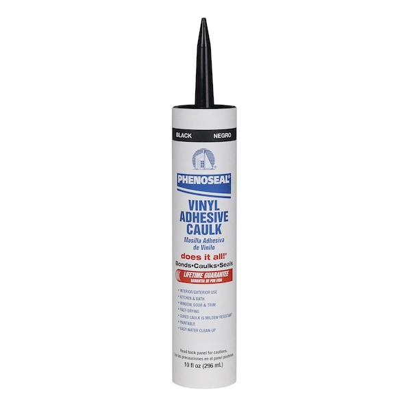 Phenoseal Phenoseal Black Vinyl Kitchen and Bath Adhesive Caulk 10 oz 06102 - main
